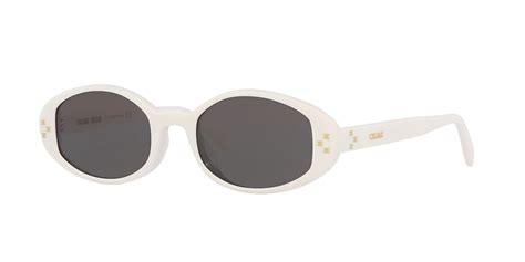 Celine CL40212U 52 Grey & Ivory Sunglasses 